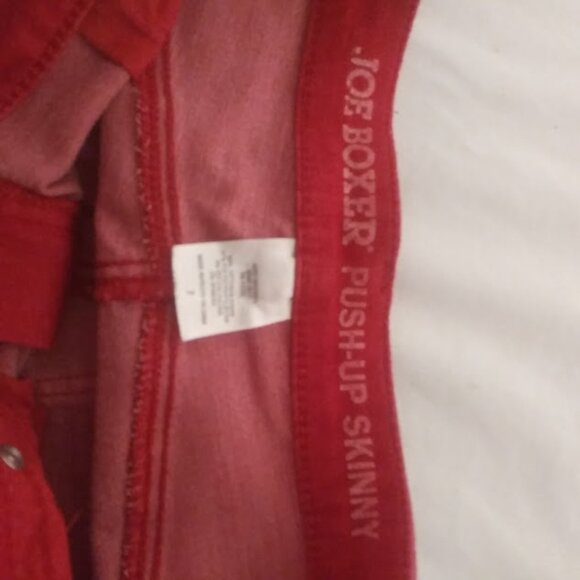 Joe Boxer women's size 7 red skinny jeans - Picture 11 of 16